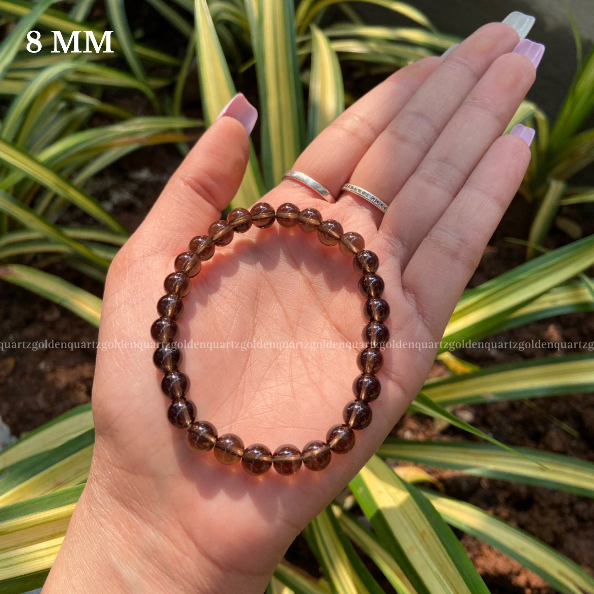 Smoky Quartz Bracelet - Golden Quartz 