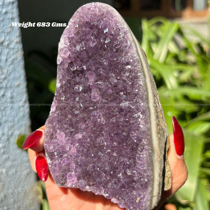 AMETHYST GEODE - Golden Quartz 