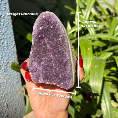 AMETHYST GEODE - Golden Quartz 