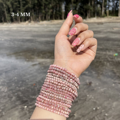 Rhodochrosite Thin Bracelet Self-Love, Emotional Healing & Joy