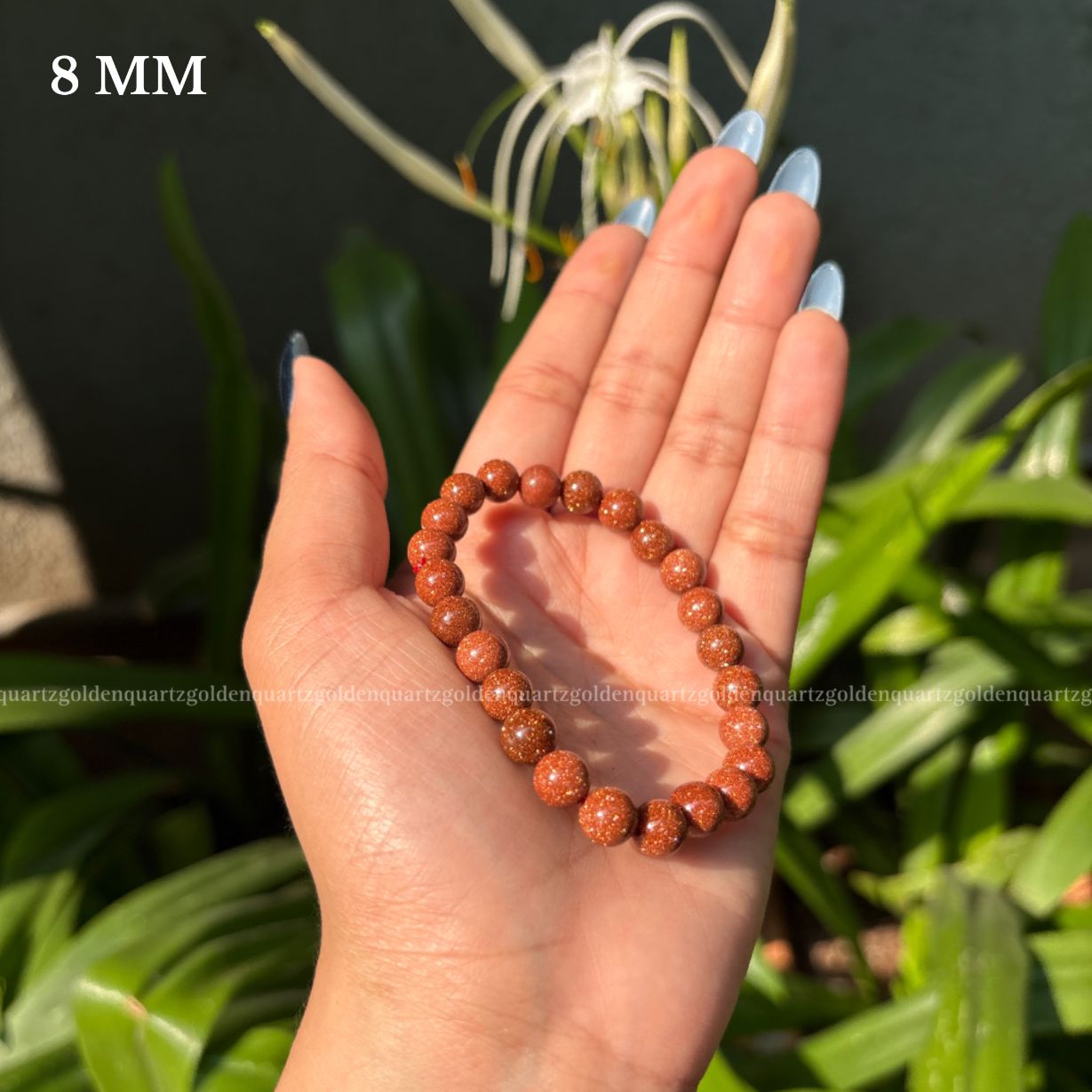 RED GOLDSTONE BRACELET FOR UPLIFTING ENERGY, AMBITION & CREATIVITY - Golden Quartz 