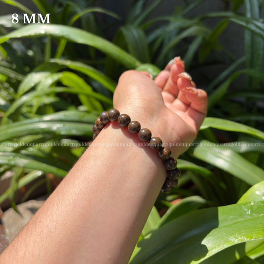 Bronzite Bracelet - Golden Quartz 