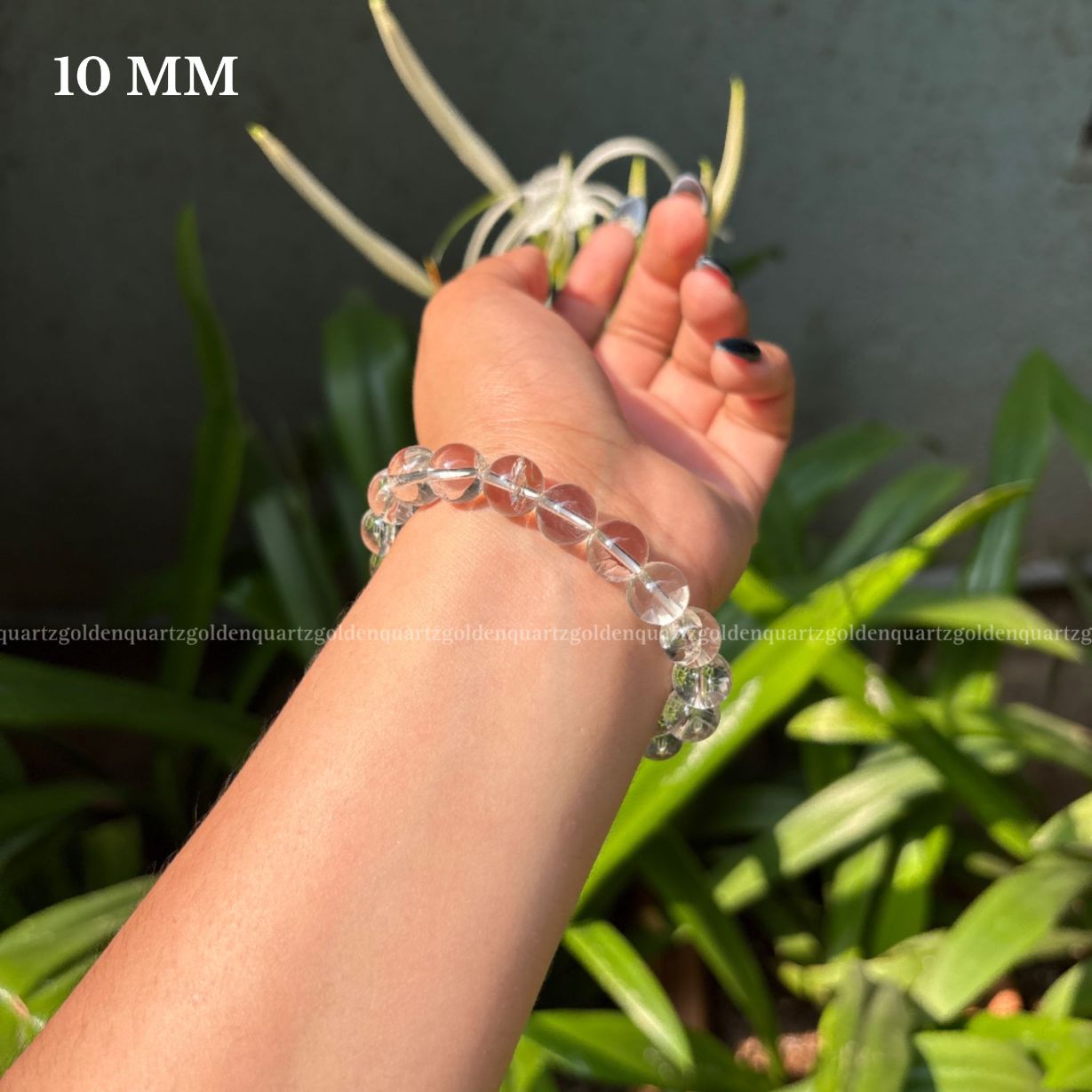 CLEAR QUARTZ BRACELET - Golden Quartz 