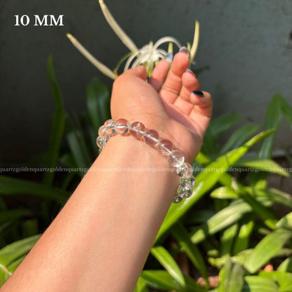 CLEAR QUARTZ BRACELET - Golden Quartz 