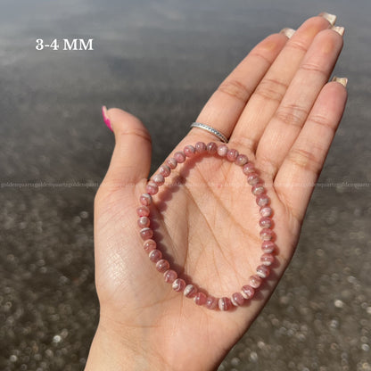 Rhodochrosite Thin Bracelet Self-Love, Emotional Healing & Joy