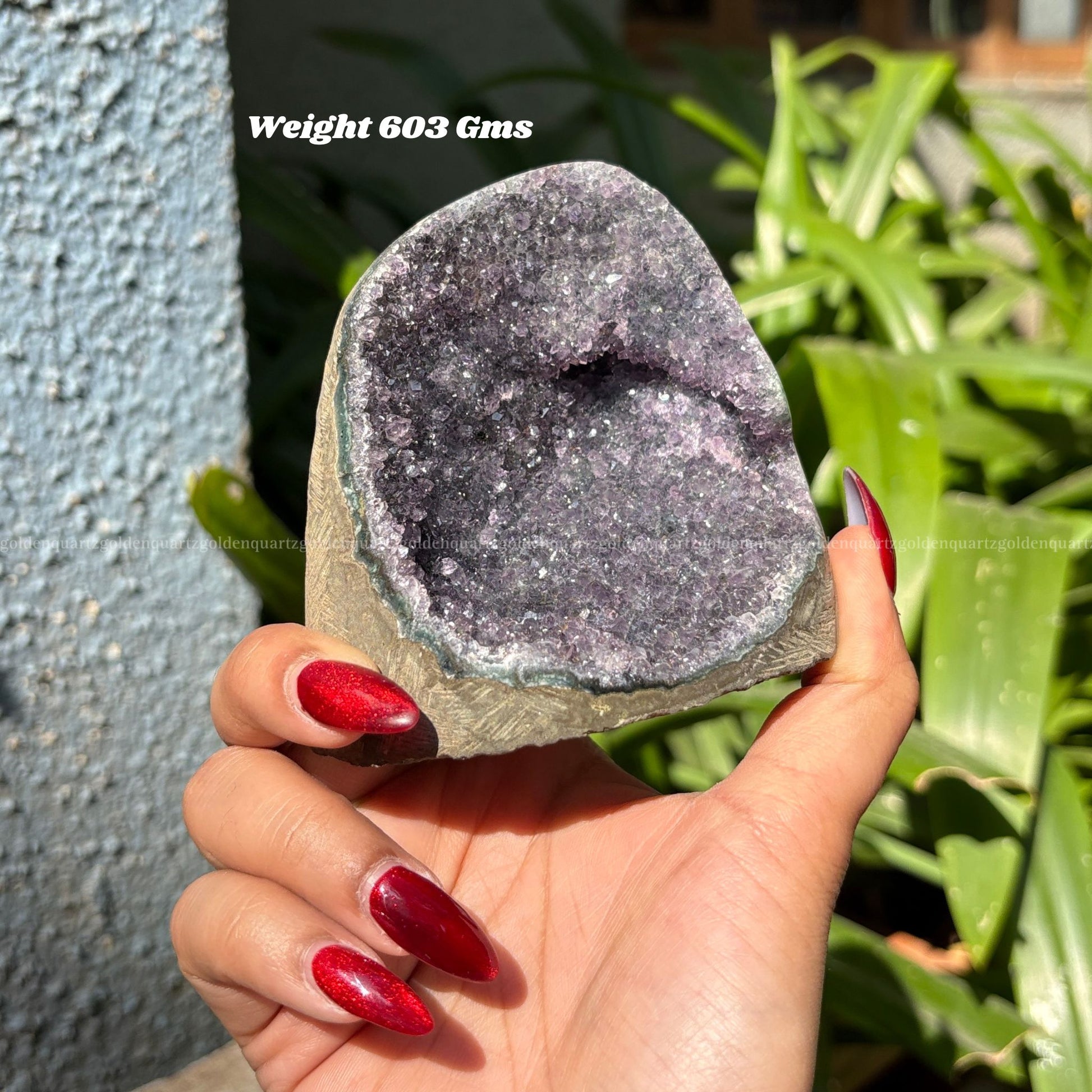 AMETHYST GEODE - Golden Quartz 