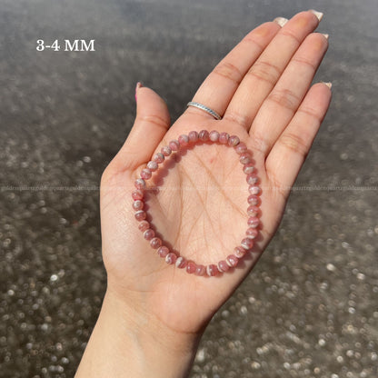 Rhodochrosite Thin Bracelet Self-Love, Emotional Healing & Joy