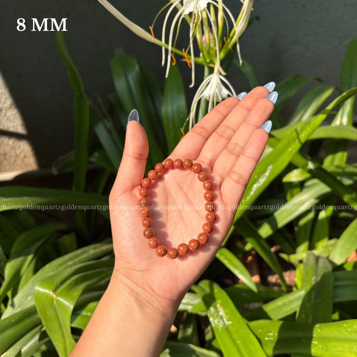 RED GOLDSTONE BRACELET FOR UPLIFTING ENERGY, AMBITION & CREATIVITY - Golden Quartz 