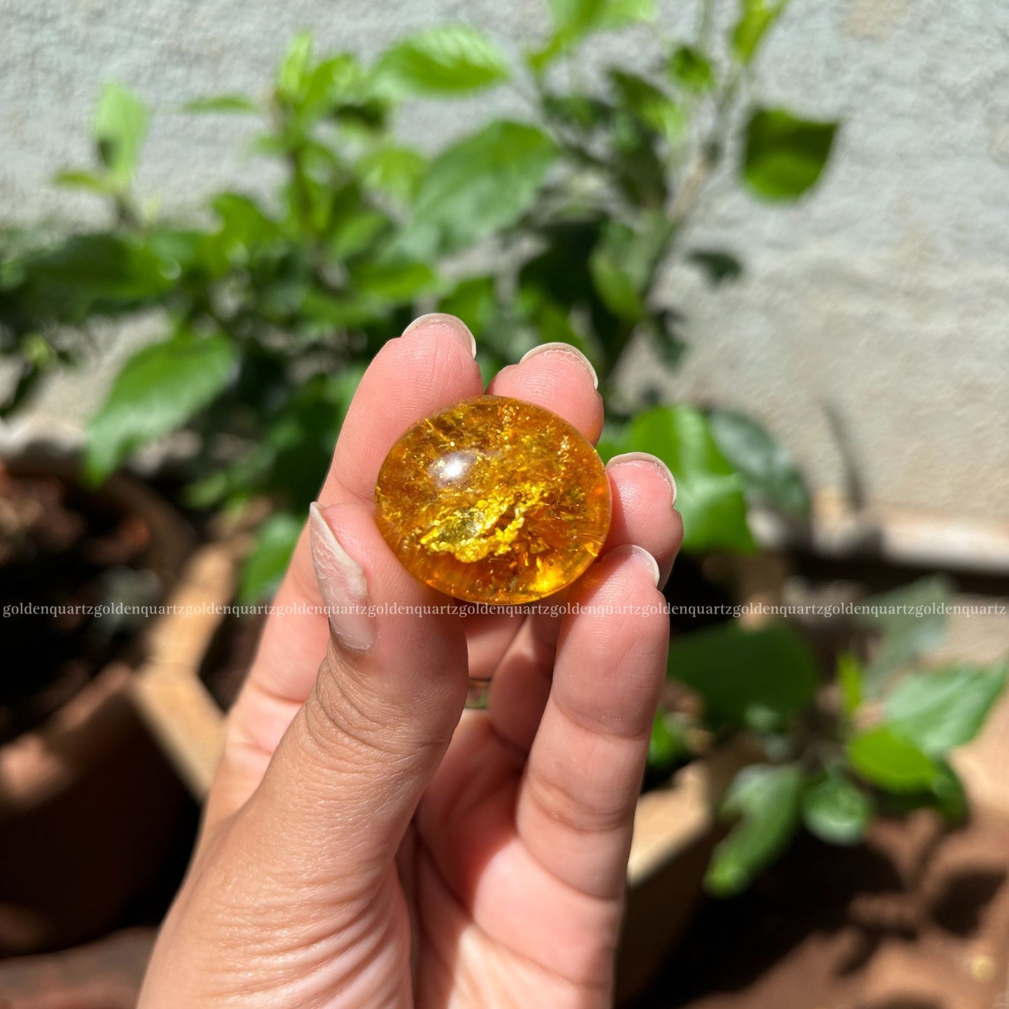 Citrine Tumble Stone - Golden Quartz 