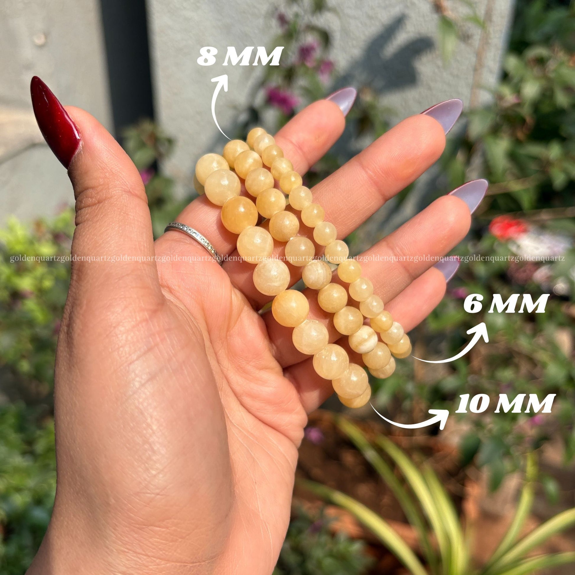 YELLOW CALCITE BRACELET - Golden Quartz 