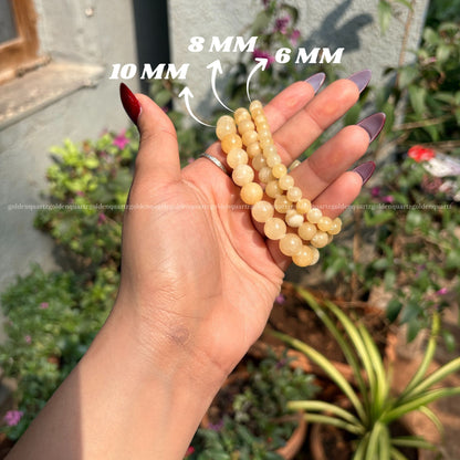 YELLOW CALCITE BRACELET - Golden Quartz 