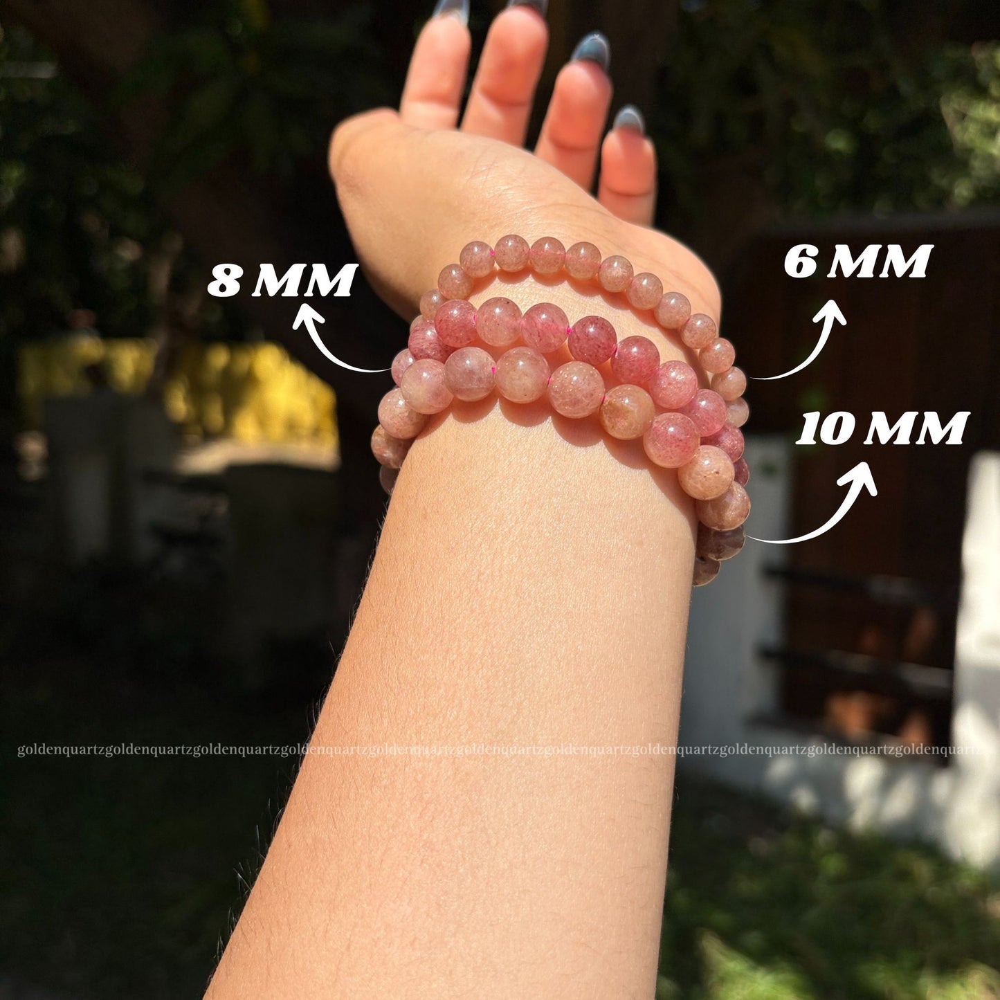 STRAWBERRY QUARTZ BRACELET