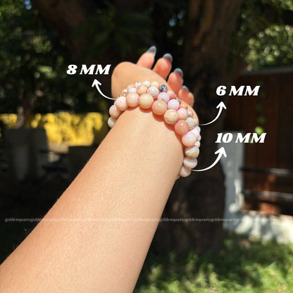PINK OPAL BRACELET - Golden Quartz 