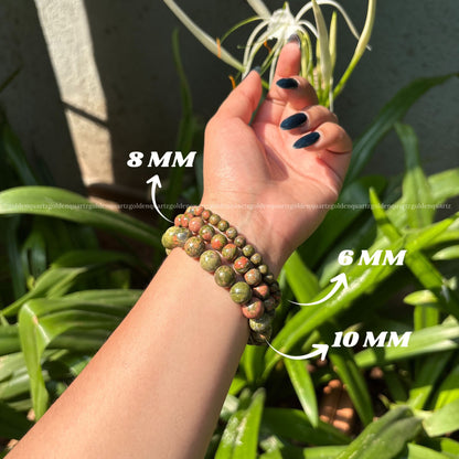 UNAKITE BRACELET - Golden Quartz 