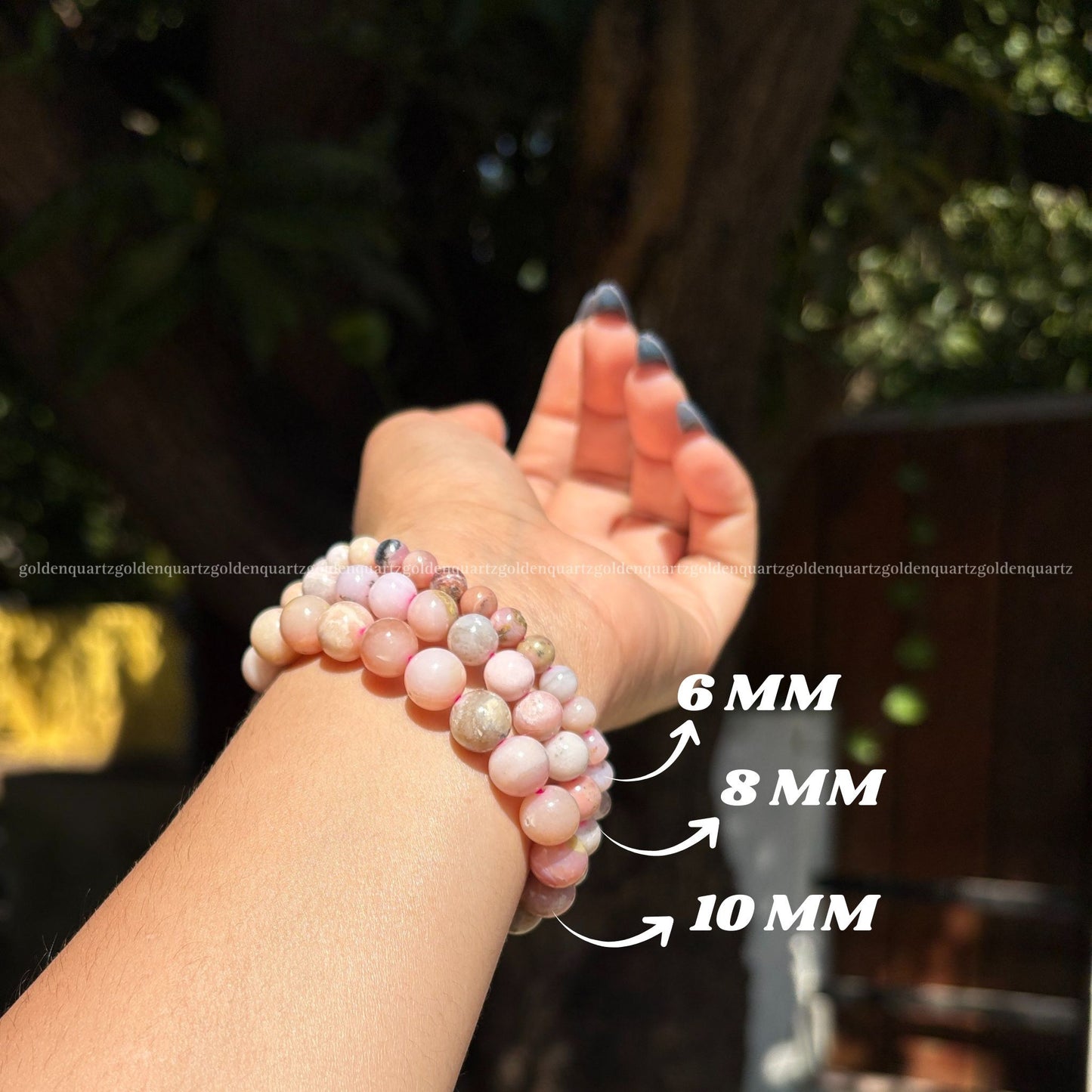 PINK OPAL BRACELET - Golden Quartz 