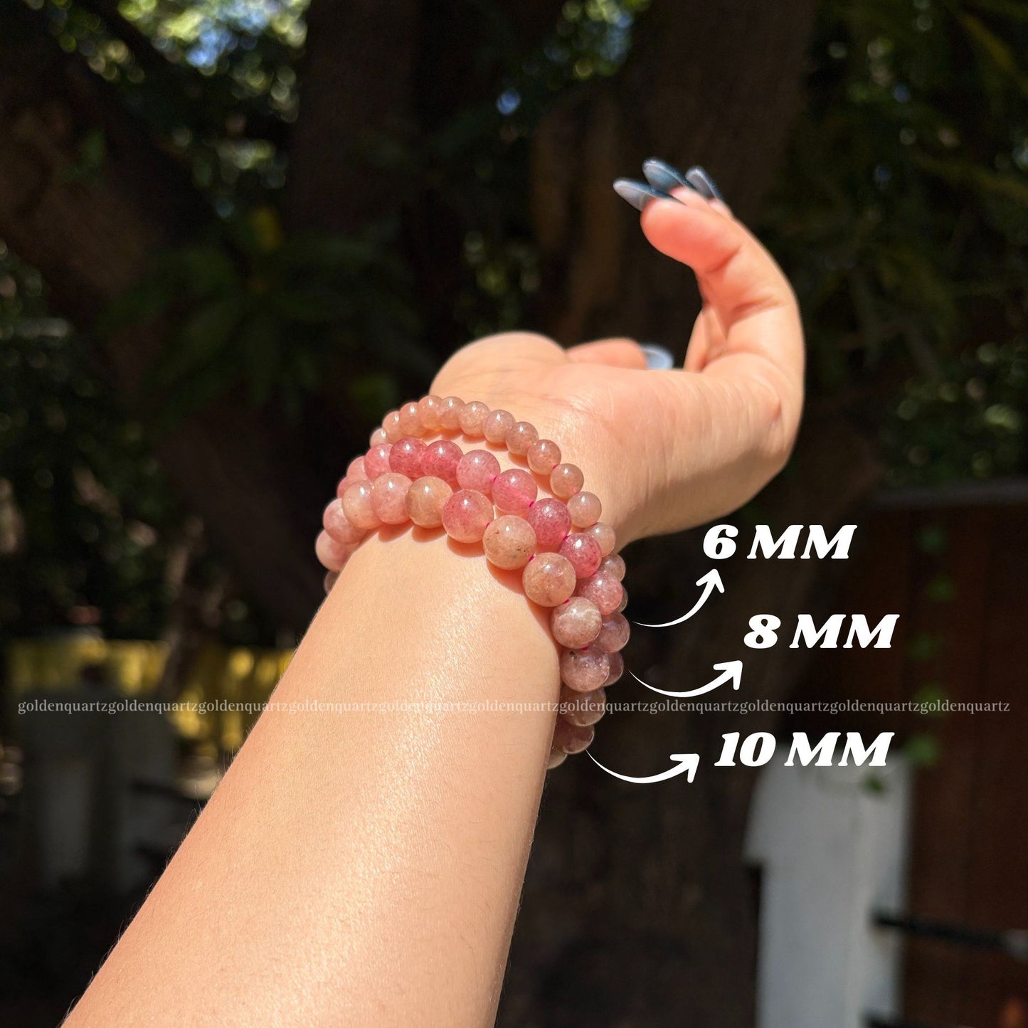STRAWBERRY QUARTZ BRACELET