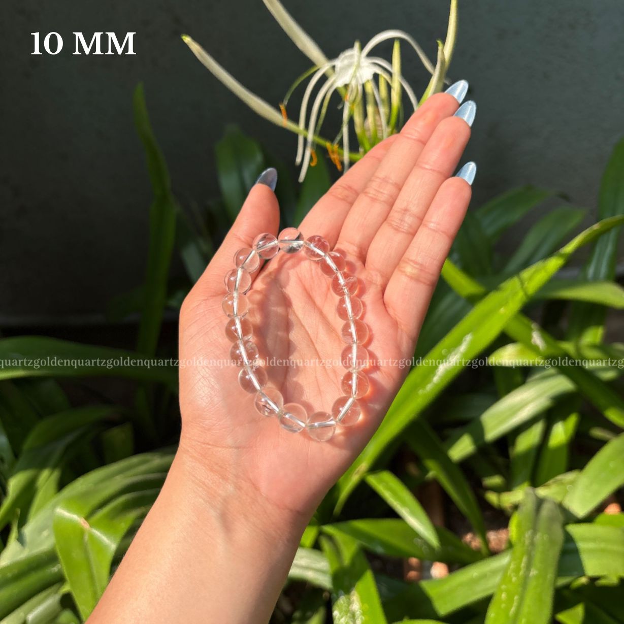 CLEAR QUARTZ BRACELET - Golden Quartz 
