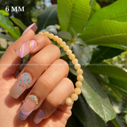 YELLOW CALCITE BRACELET - Golden Quartz 