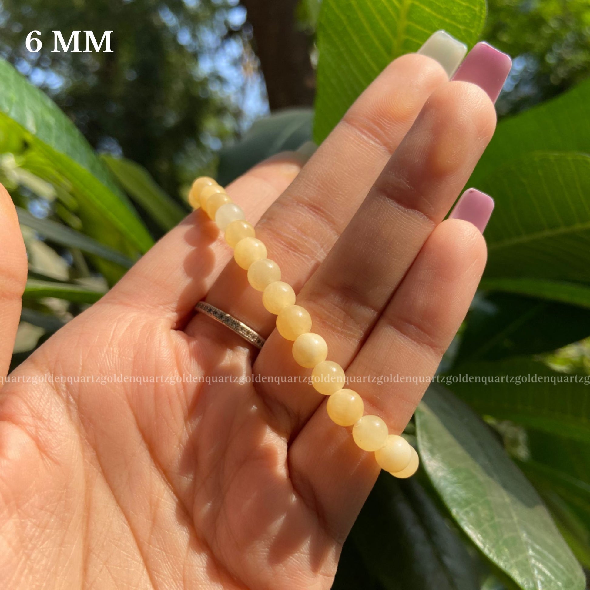 YELLOW CALCITE BRACELET - Golden Quartz 