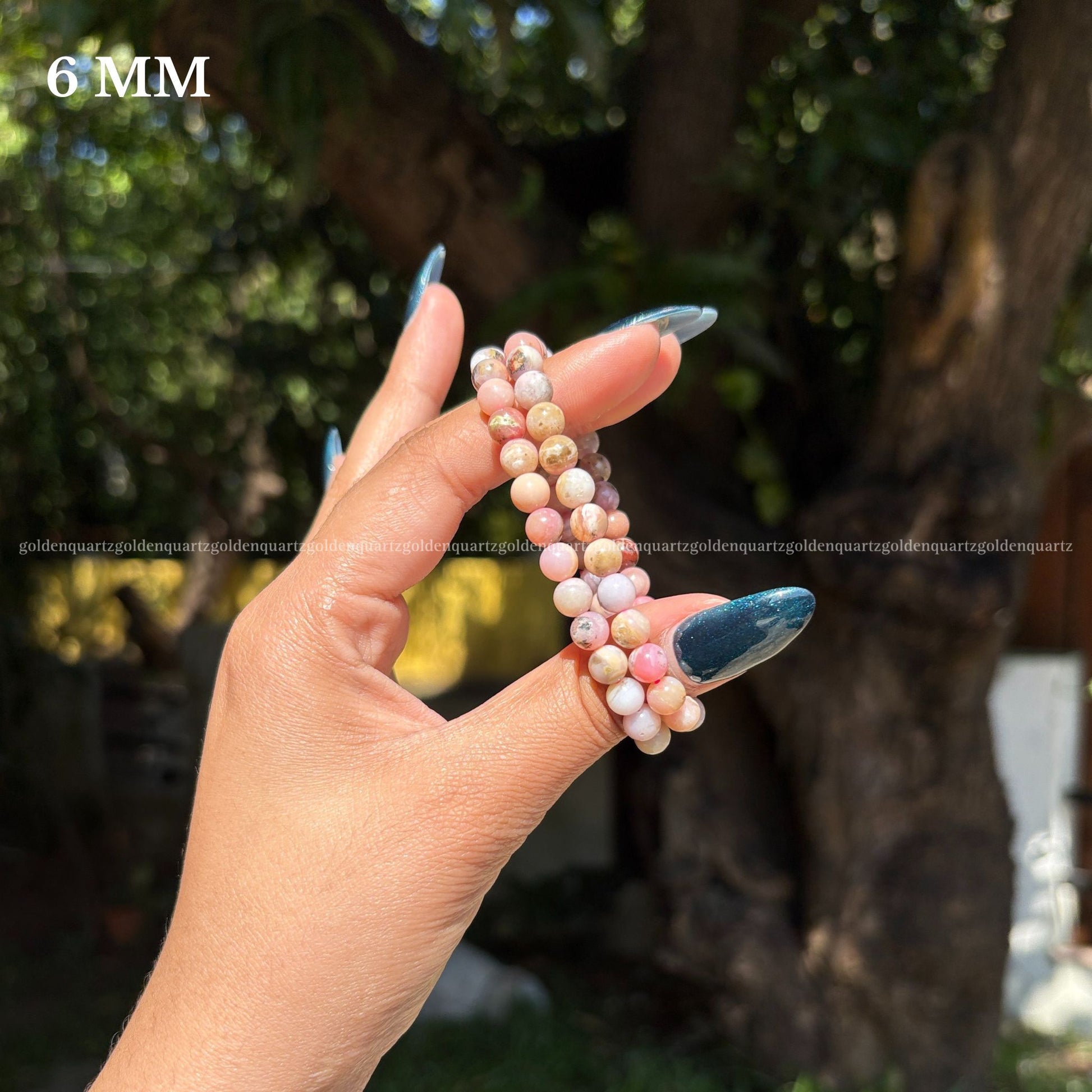 PINK OPAL BRACELET - Golden Quartz 
