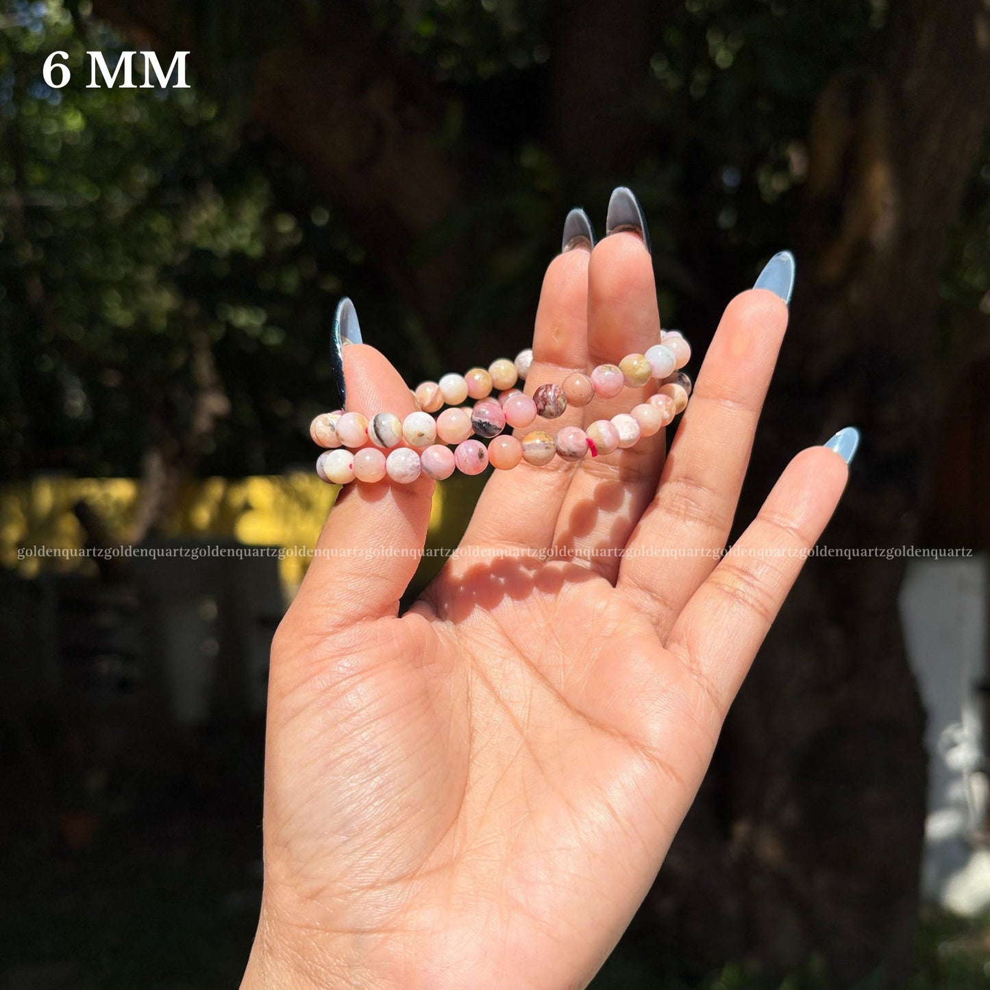 PINK OPAL BRACELET - Golden Quartz 