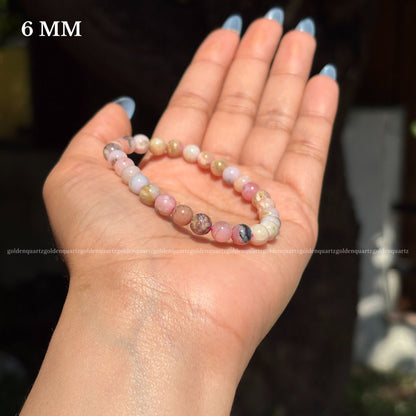 PINK OPAL BRACELET - Golden Quartz 