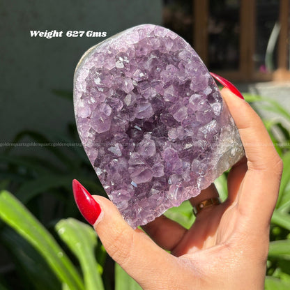 AMETHYST GEODE - Golden Quartz 