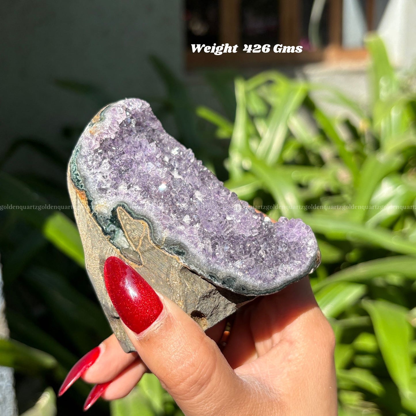 AMETHYST GEODE - Golden Quartz 