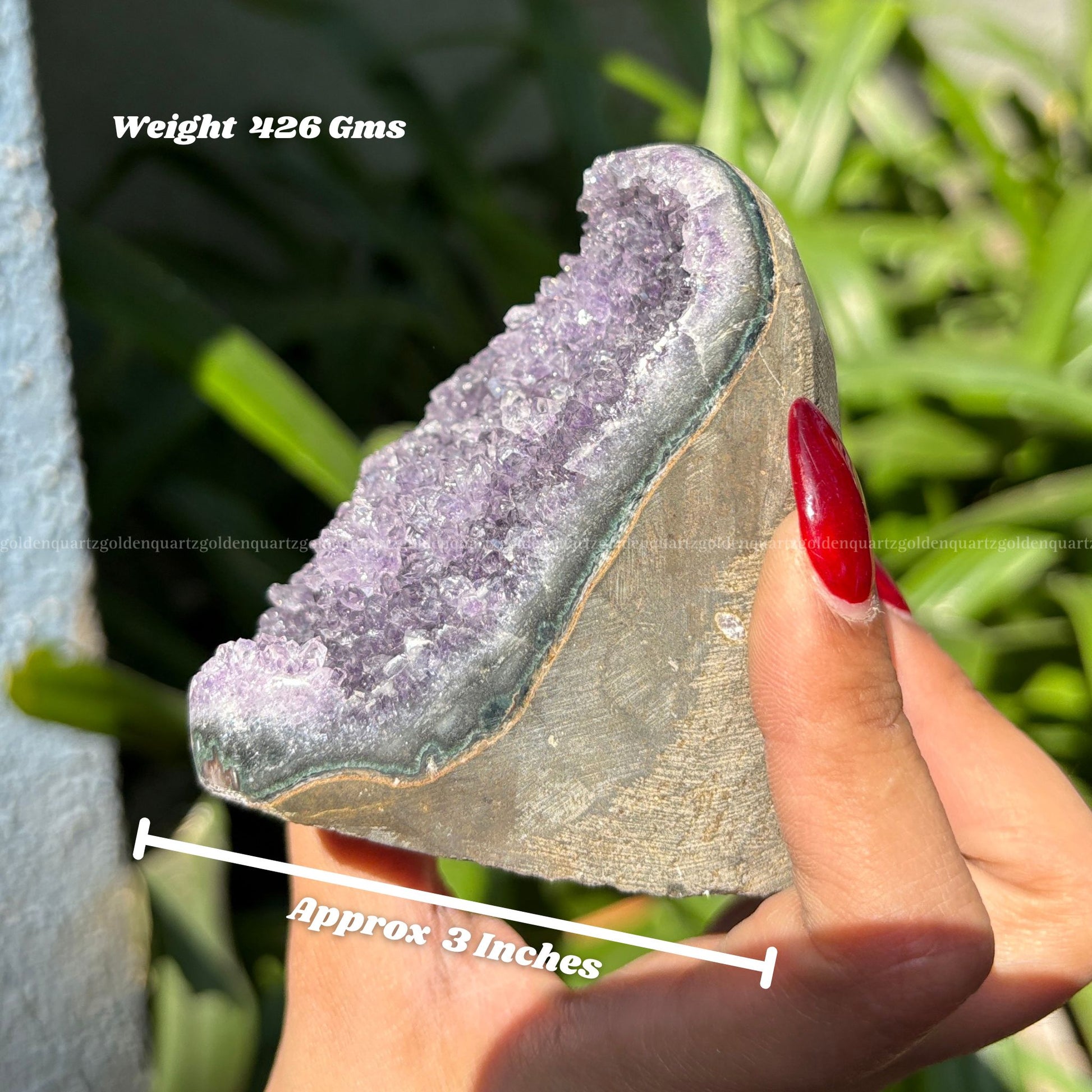 AMETHYST GEODE - Golden Quartz 