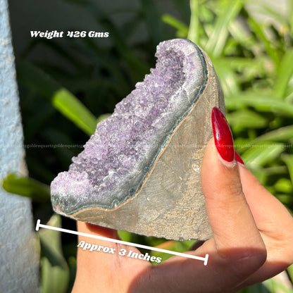 AMETHYST GEODE - Golden Quartz 