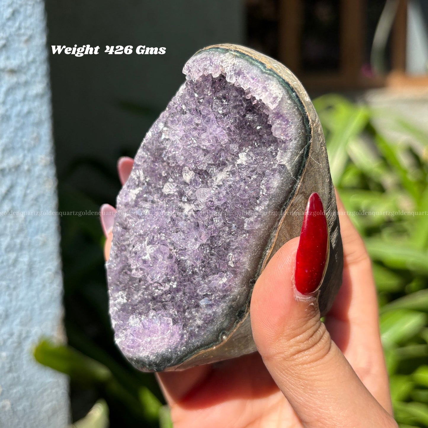 AMETHYST GEODE - Golden Quartz 