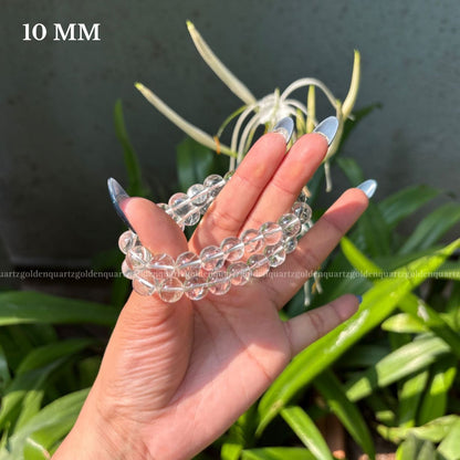 CLEAR QUARTZ BRACELET - Golden Quartz 