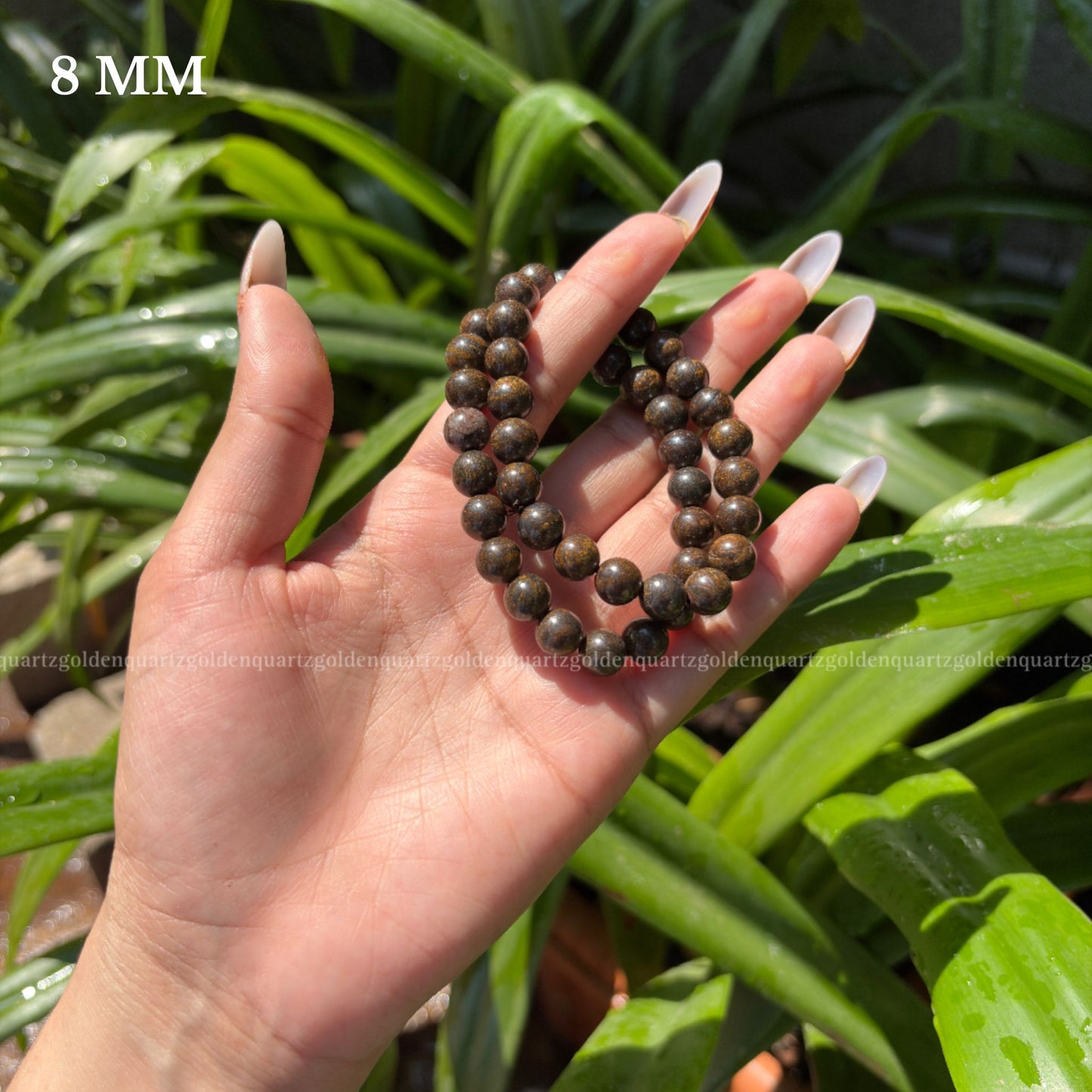 Bronzite Bracelet - Golden Quartz 