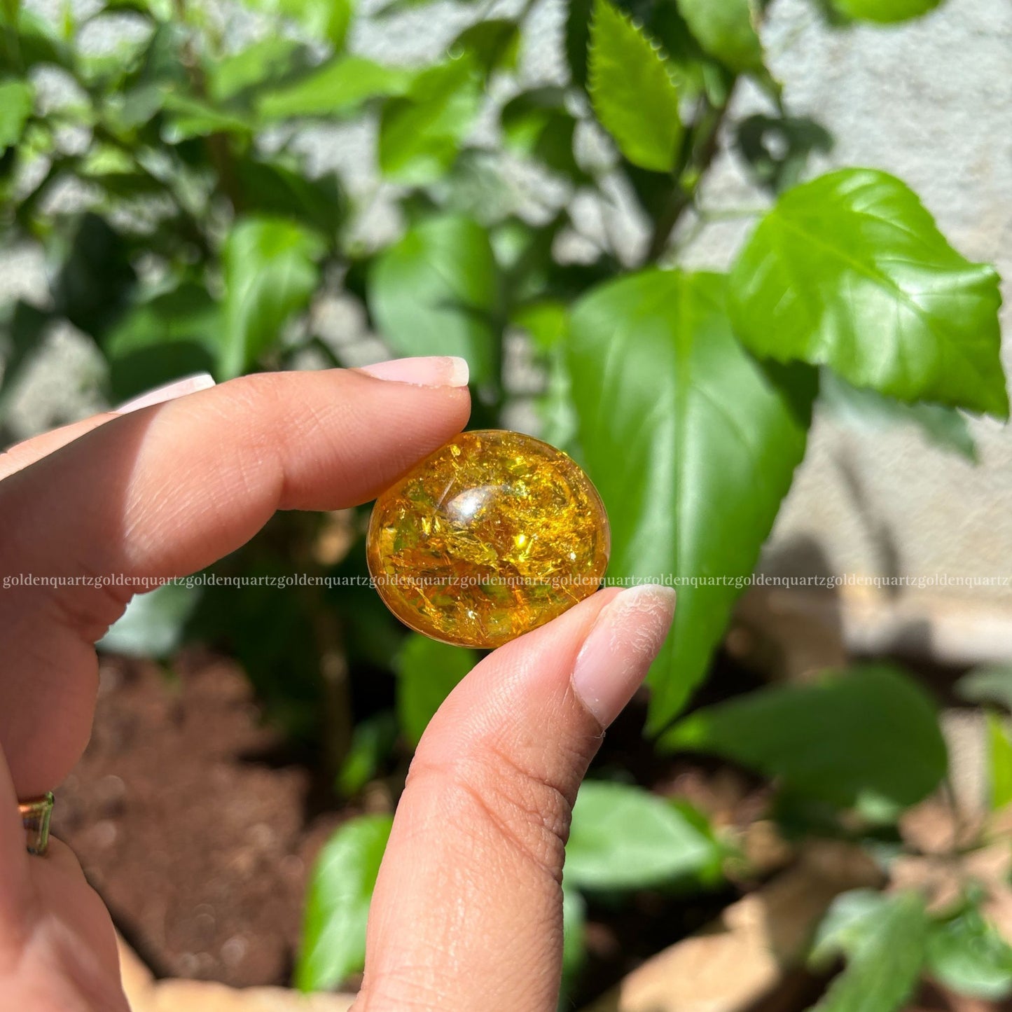 Citrine Tumble Stone - Golden Quartz 