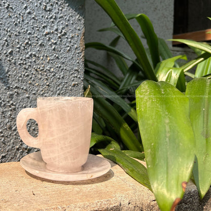 CUP & SAUCER SET - Golden Quartz 