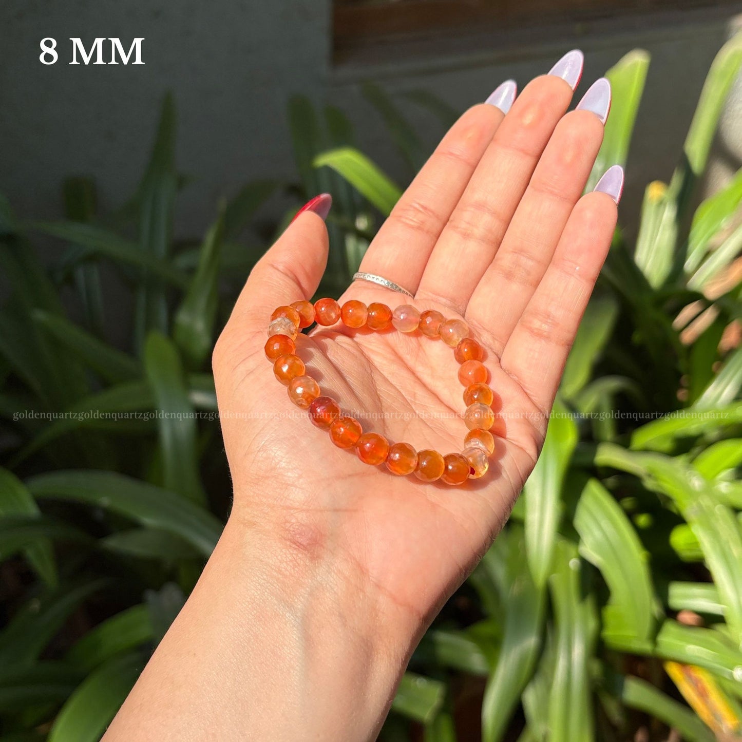 Carnelian Dc (Diamond Cut) Bracelet
