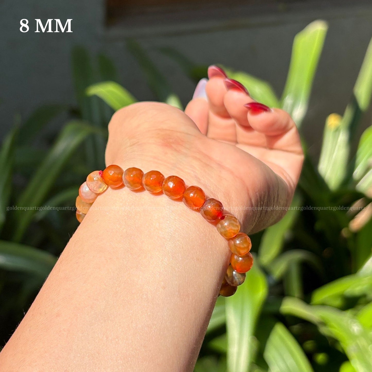 Carnelian Dc (Diamond Cut) Bracelet
