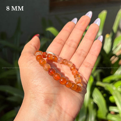 Carnelian Dc (Diamond Cut) Bracelet