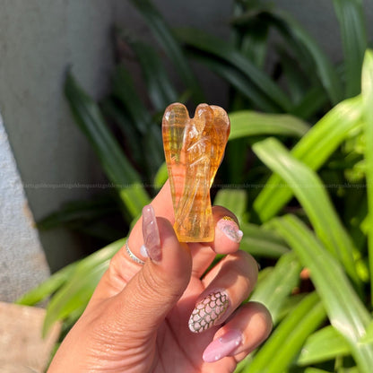 Chocolate Fluorite Angel