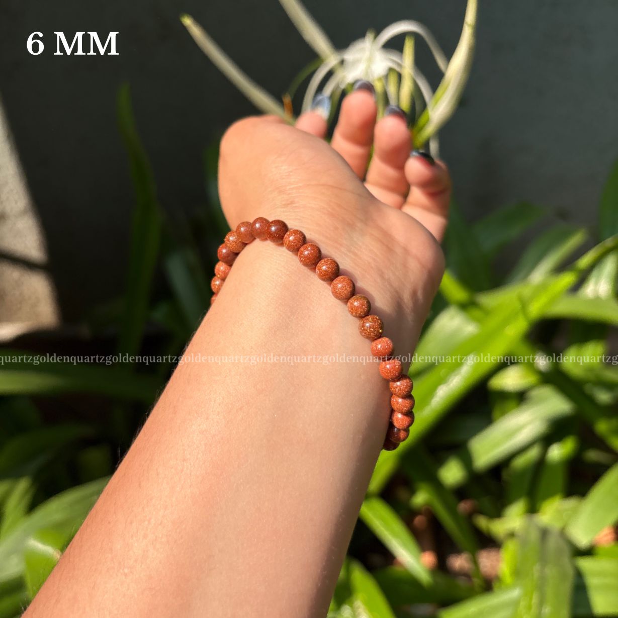 RED GOLDSTONE BRACELET FOR UPLIFTING ENERGY, AMBITION & CREATIVITY - Golden Quartz 