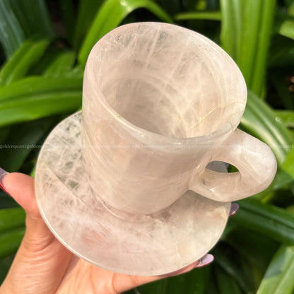 CUP & SAUCER SET - Golden Quartz 