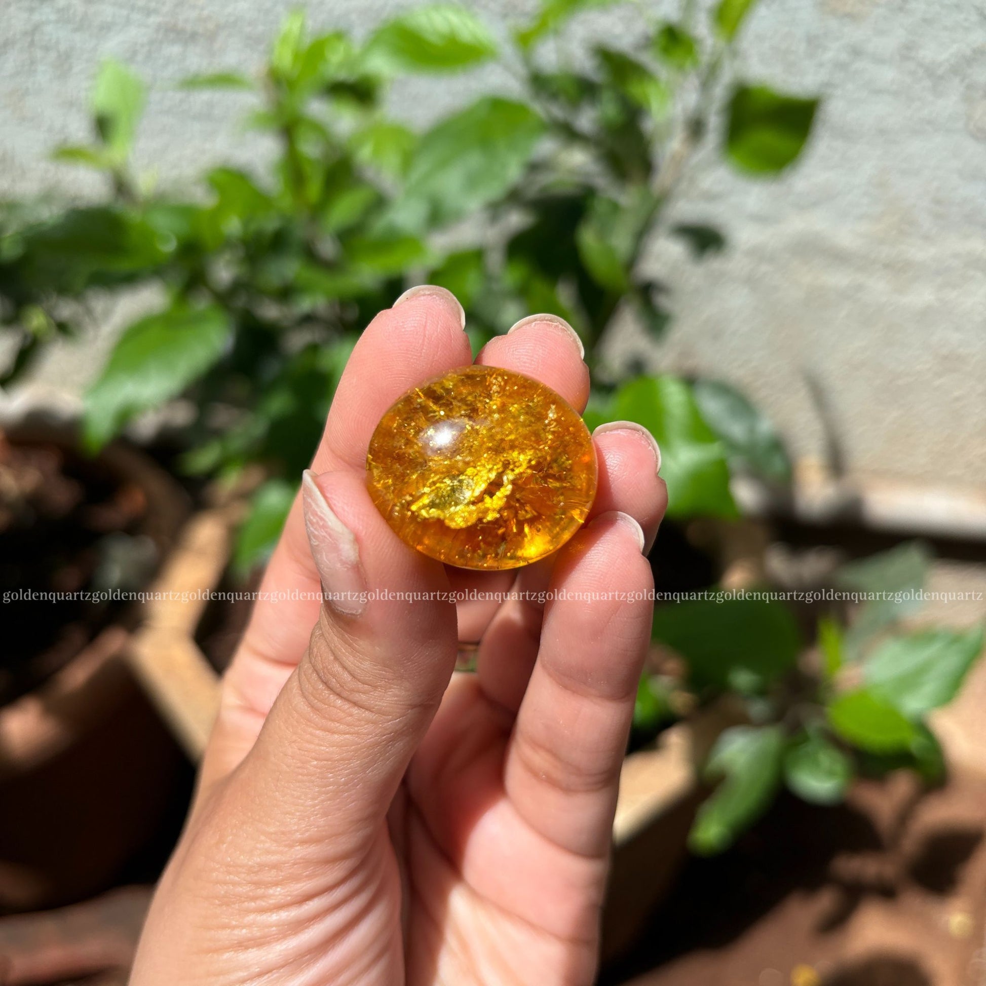 Citrine Tumble Stone - Golden Quartz 