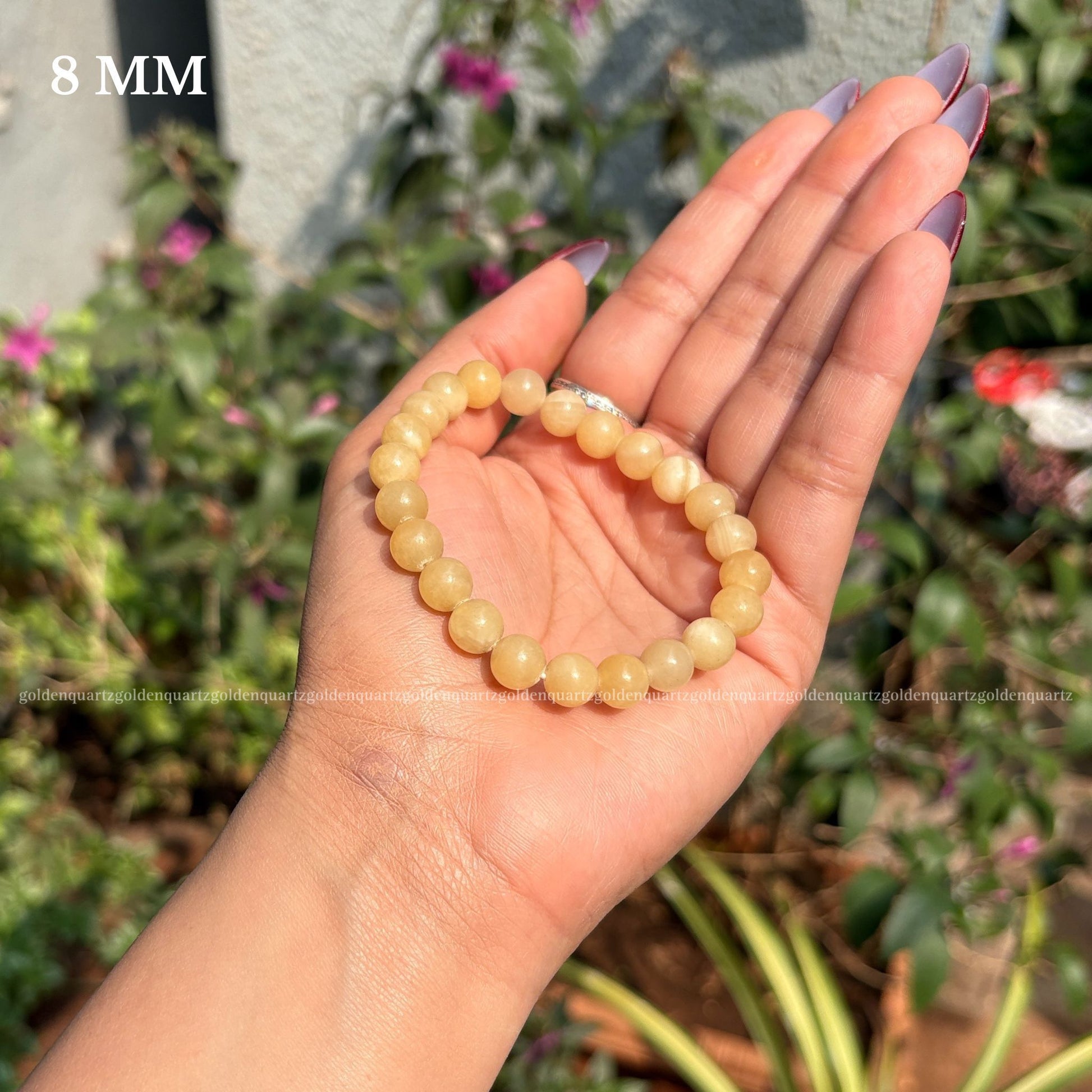YELLOW CALCITE BRACELET - Golden Quartz 