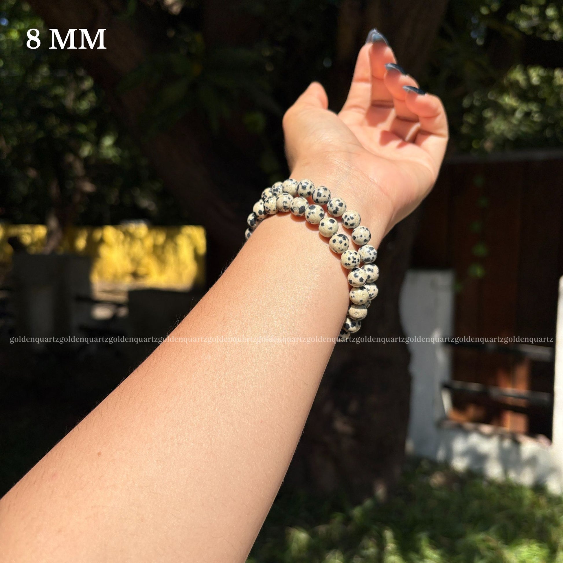 DALMATIAN JASPER BRACELET - Golden Quartz 