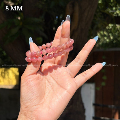 STRAWBERRY QUARTZ BRACELET