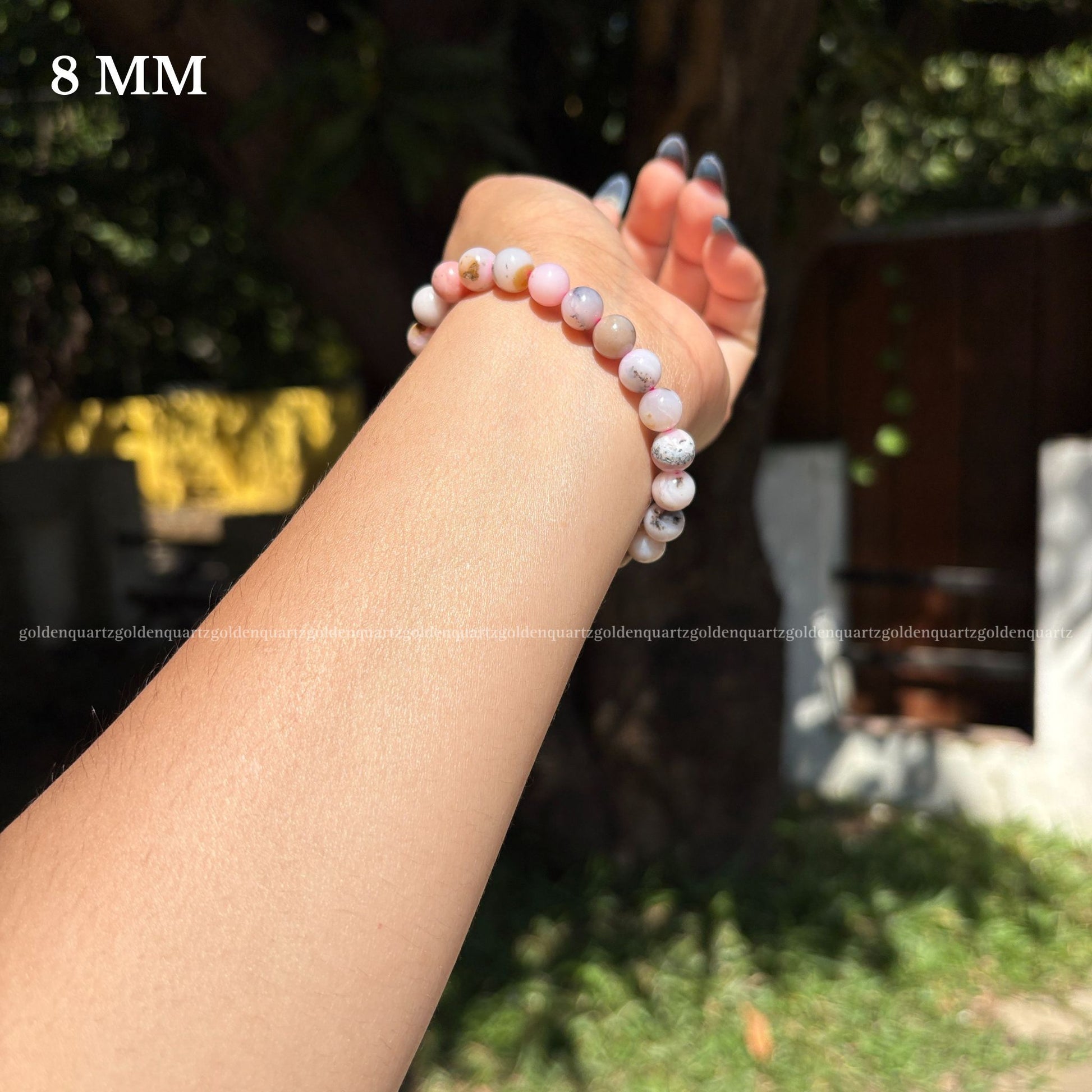 PINK OPAL BRACELET - Golden Quartz 