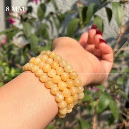 YELLOW CALCITE BRACELET - Golden Quartz 
