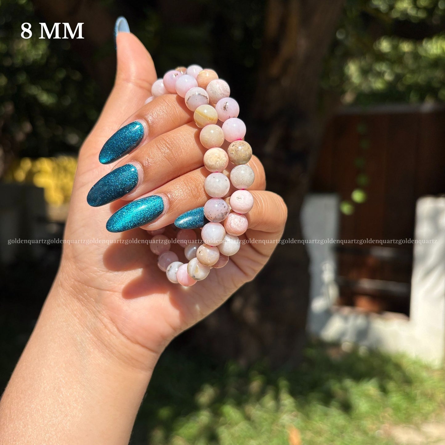 PINK OPAL BRACELET - Golden Quartz 