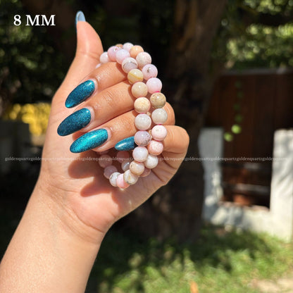 PINK OPAL BRACELET - Golden Quartz 