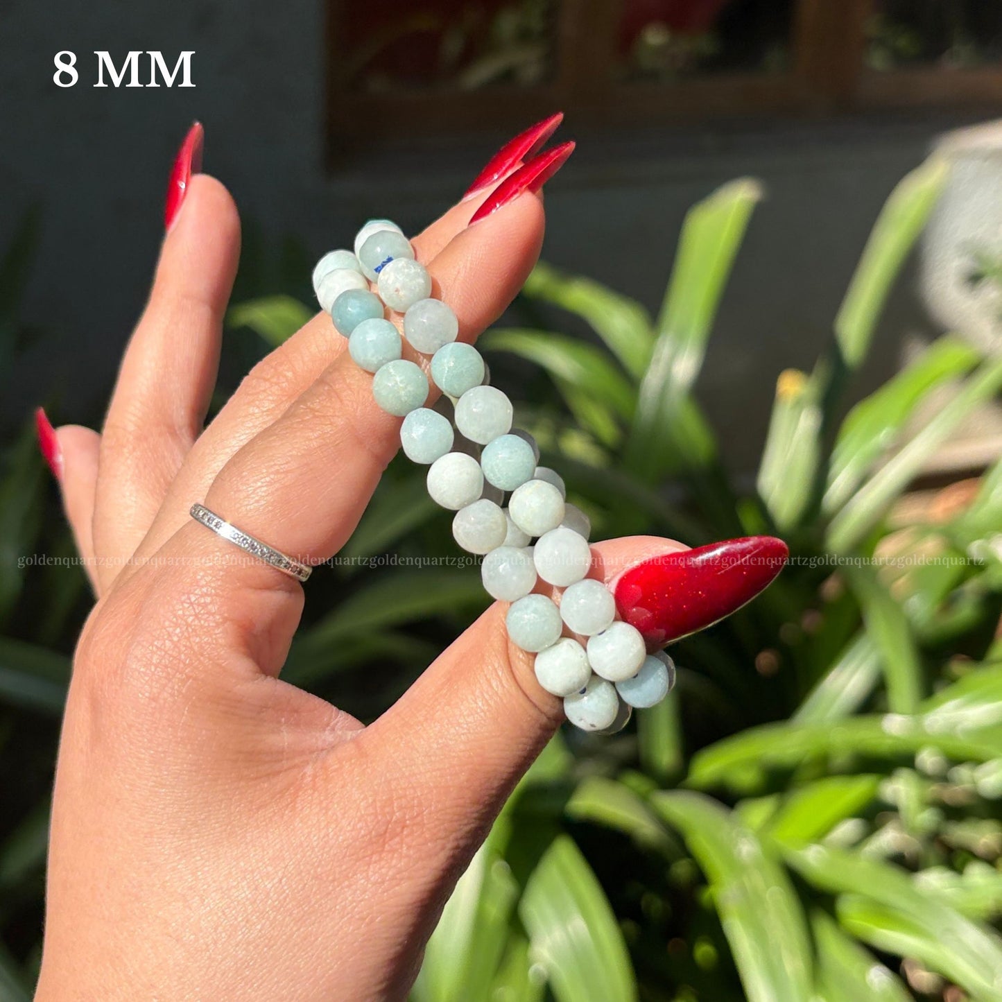 Amazonite Dc (Diamond Cut) Bracelet